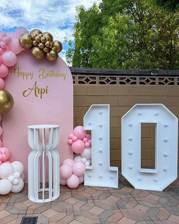 Real LA event — 4ft Marquee Numbers · Real LA Event